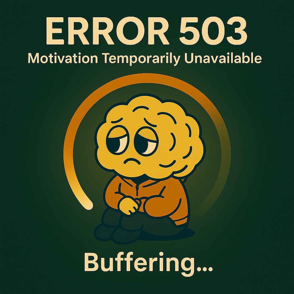 Error 503: Motivation Temporarily Unavailable